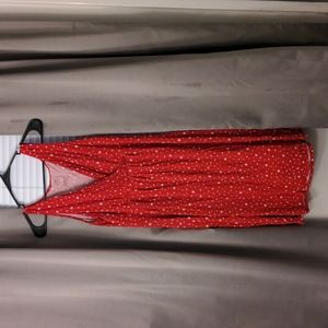 Red Dress with White Stars